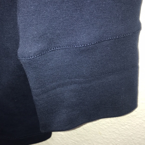 Jones New York Signature Women’s Medium Sporty Pullover Top Navy Blue - Picture 6 of 9